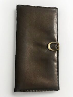 Vintage Gucci Horsebit Brown Leather Wallet Y2K 90s Minimal Luxury Unisex Rare